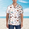 thumbnail image 2 of Fuzoiu Farm Birds Goose Print Hawaiian Shirt for Men, Summer Beach Casual Short Sleeve Button Down Shirts, Men’s Beach Summer Shirts with Pocket,Medium, 2 of 7