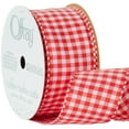 thumbnail image 3 of (3 pack) Offray Ribbon, Red 1 1/2 inch Gingham Woven Ribbon for Sewing, Crafts, and Gifting, 3 Yards, 1 Each, 3 of 13