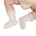 thumbnail image 3 of xiaxaixu Little Girls Breathable Socks Flouncing Boneless Short Tube Socks, 3 of 4