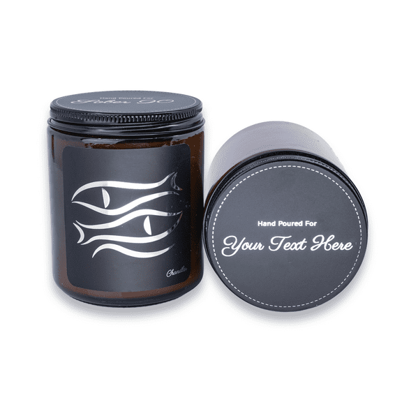 Pisces Zodiac Sign - Scented Soy Candle - Personalized Birthday Gift