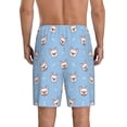 thumbnail image 3 of Gaeub French Bulldog Head Printed Men's Short Pajama Pants, Lightweight Lounge & Sleep Bottoms Keep You Cool - Small, 3 of 9