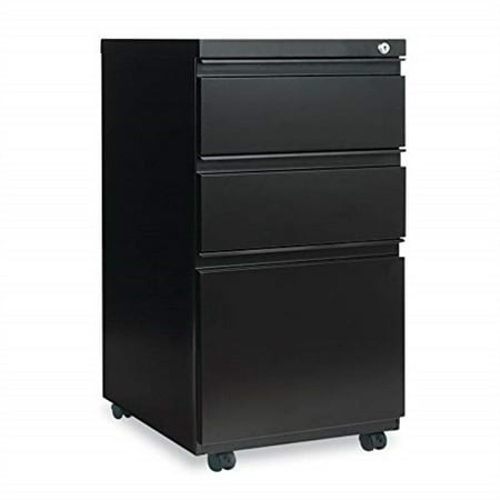 alepb532819bl - best three-drawer mobile pedestal file w/ full-length (Best Electronic Tax Filing)
