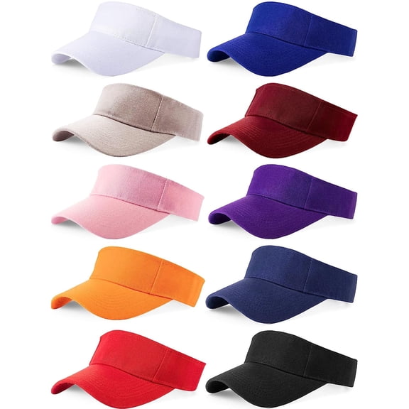 Sports Sun Visor Hats - Adjustable Visor Cap for Men Women - Multicolored