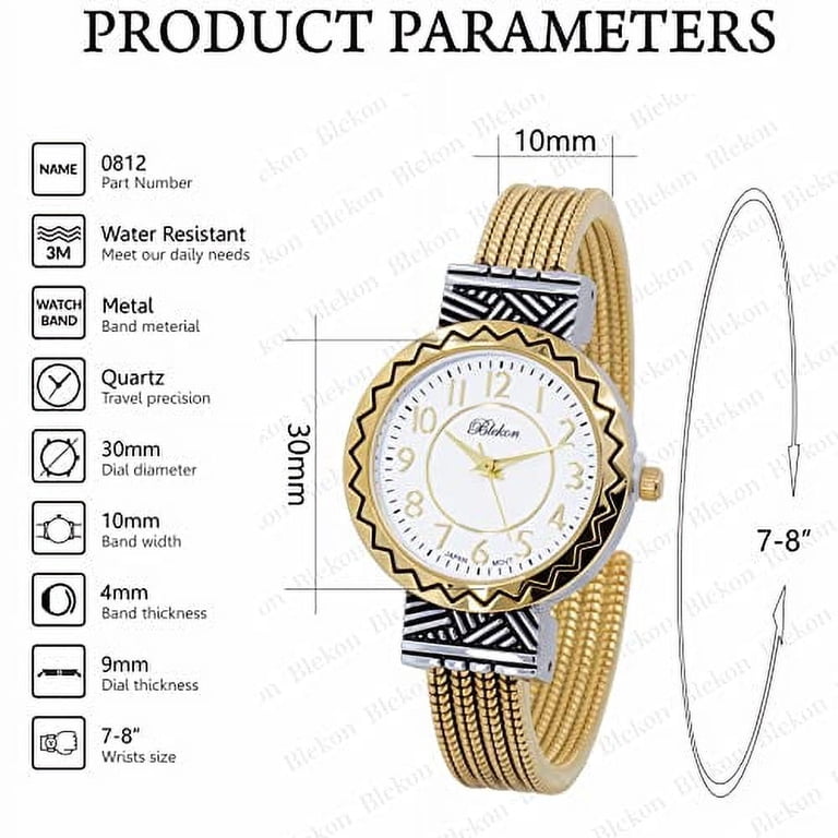 Blekon Original Mother of Pearl Cuff Bracelet Watch for  display picture 3