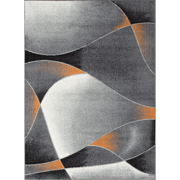 Allstar Rugs Grey Modern & Contemporary Rectangular Accent Rug