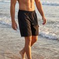 thumbnail image 7 of Generic Mens Solid Color Cargo Shorts Casual Lightweight Stretch Hiking Short Elastic Waist Drawstring with Multipockets, 7 of 7