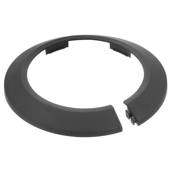 Escutcheon Plate, 1Pcs 90mm - Fit 3.5" Outer Diameter Split Pipe Flange Water Pipe Cover Collar Decoration, PP Plastic Plumbing Cover Plates (Black)