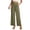 Green1, variant on yunLCZ Women's Casual Plus Size Pants Women's Solid Color Fashionable Cotton And Linen Casual Pocket Button Pants Work Clothes for Office