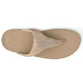 thumbnail image 3 of FitFlop Womens Lulu Crystal Embellished Synthetic Latte Beige Sandals 8 US, 3 of 4