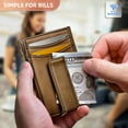 thumbnail image 6 of Burufy Wallet for Men Slim, Genuine Leather Magnetic Men's Wallet Minimalist RFID Blocking Card Holder, Best Gift, 6 of 10