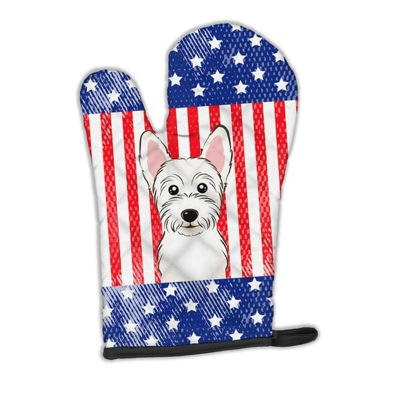 American Flag and Westie Oven Mitt
