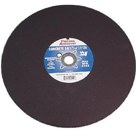 Virginia Abrasives 424-10914 Ductile Iron Bonded Cutting Blade Or Wheel - 14 in. x 0.12 in. x 20 Mm.