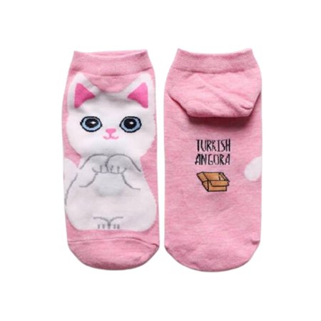 

Print Warm Socks Women\ s Cotton Calf Socks Christmas Birthday Gift Pink