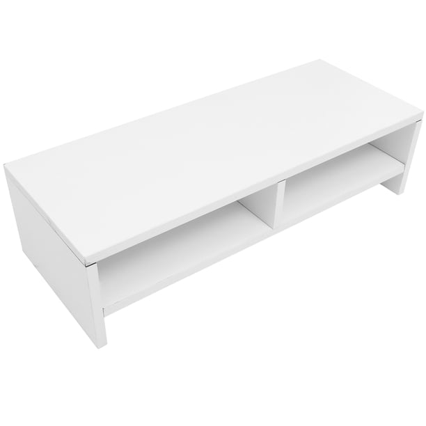 Soporte para monitor, escritorio de 2 capas, estante para computadora portátil, estante elevador para computadora, accesorio para estante