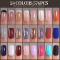 thumbnail image 2 of Press On Nails Fandamei, 24 colores, 576 unidades, funda completa, 2 of 7