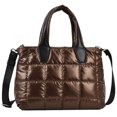 thumbnail image 1 of Bolso tipo cartera informal para mujer, de gran capacidad, acolchado, suave, para compras al aire libre, 1 of 9