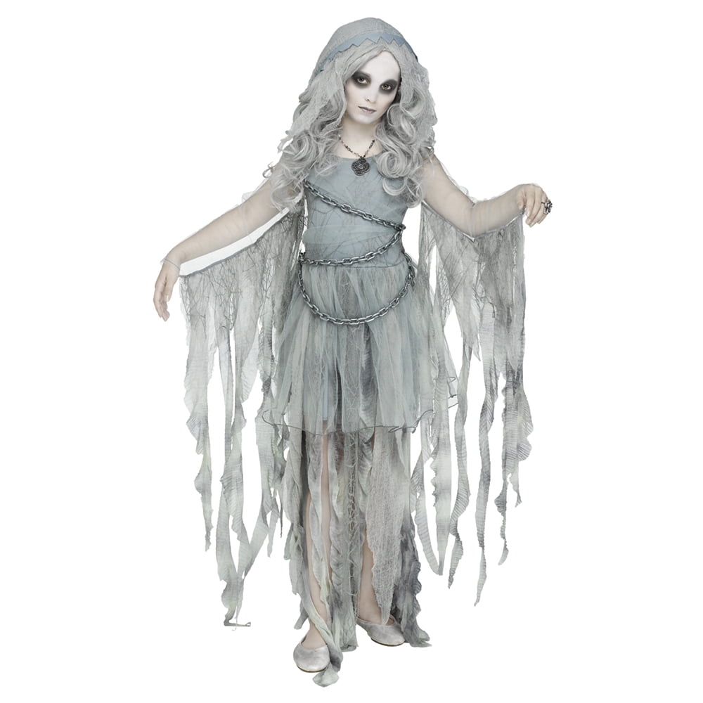 FunWorld Costumes Child's Girl's Enchanted Chained Ghost Costume Large ...