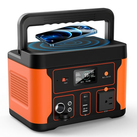 

Tiexei D600 Portable Power Station 600W 550Wh/172000mAh LiFePO4 Battery Generator for Outdoor Camping