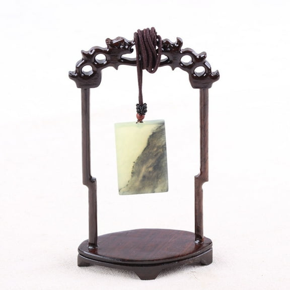 ULTNICE Jewelry Pendant Rack Jewelry Storage Display Stand Wood 1Pcs