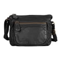 thumbnail image 3 of Karla Hanson Charlotte Pre-Washed Women's Compact Organizer Bag, Vegan Leather Multi-Pocket Handbag with Adjustable Strap, 3 of 4