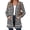 A6-Black Stripe, variant on Women's Button Down Cardigan Long Sleeve Sweater, Black Stripe L Soft Ribbed Knit Open Front Sweater with Pockets for Fall Winter