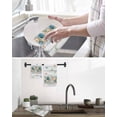 thumbnail image 5 of Vintage Beach Coastal Kitchen Dish Towels for Drying Dishes Set of 4, Nautical Shell Starfish Coral Summer Waffle Weave Microfiber Hand Tea Bathroom Towels Quick Dry & Absorbent Towel 12x12, 5 of 7
