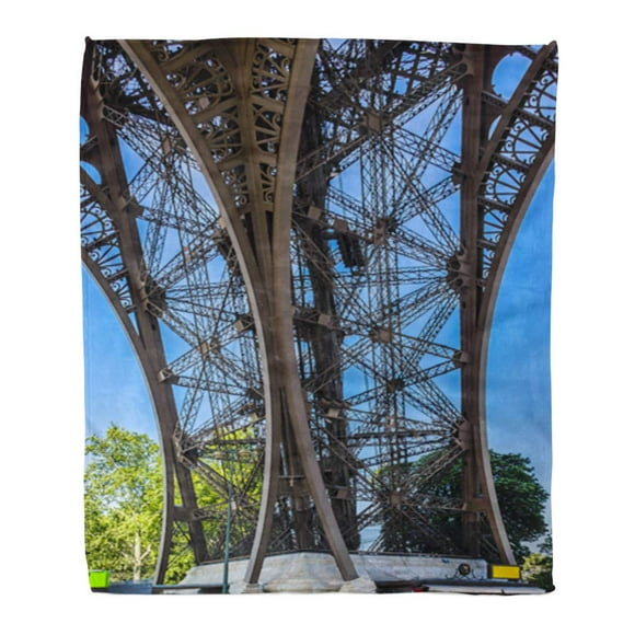 POGLIP Flannel Throw Blanket The Tour Eiffel Tower is Tallest Structure in Paris Soft for Bed Sofa and Couch 50x60 Inches