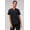 Black, variant on Women's Vital Scrub Top, 1-Pocket V-Neck - MotionTech Fabric, 4-Way Stretch, Wrinkle-Resist, Anti-Shrink, Chest Pocket, Semi-Slim Fit (Sizes Vary)