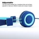 thumbnail image 5 of Auriculares con cable con micrófono incorporado Ordenador portátil Teléfono móvil Niños Orejeras suaves Protección auditiva Control de línea Auriculares Azul 3.5 mm Inevent EL005087-03B, 5 of 7