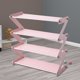 thumbnail image 4 of Soporte para zapatos de 4 capas, estante para zapatos práctico y plegable, ajustable para armario de entrada, 4 of 5