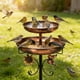 thumbnail image 1 of Soporte metálico para bebederos y comederos de pájaros – Comedero de jardín para montar en el suelo, ideal para patios, prados y exteriores | Apto para diversas especies de aves con abertura de ali, 1 of 6