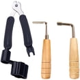 thumbnail image 1 of 1 Set of 3-In-1 Guitar String Winder Cutter Multi-functional Guitar String Pin Puller Guitar Repairing Adjustment Tool, 1 of 8