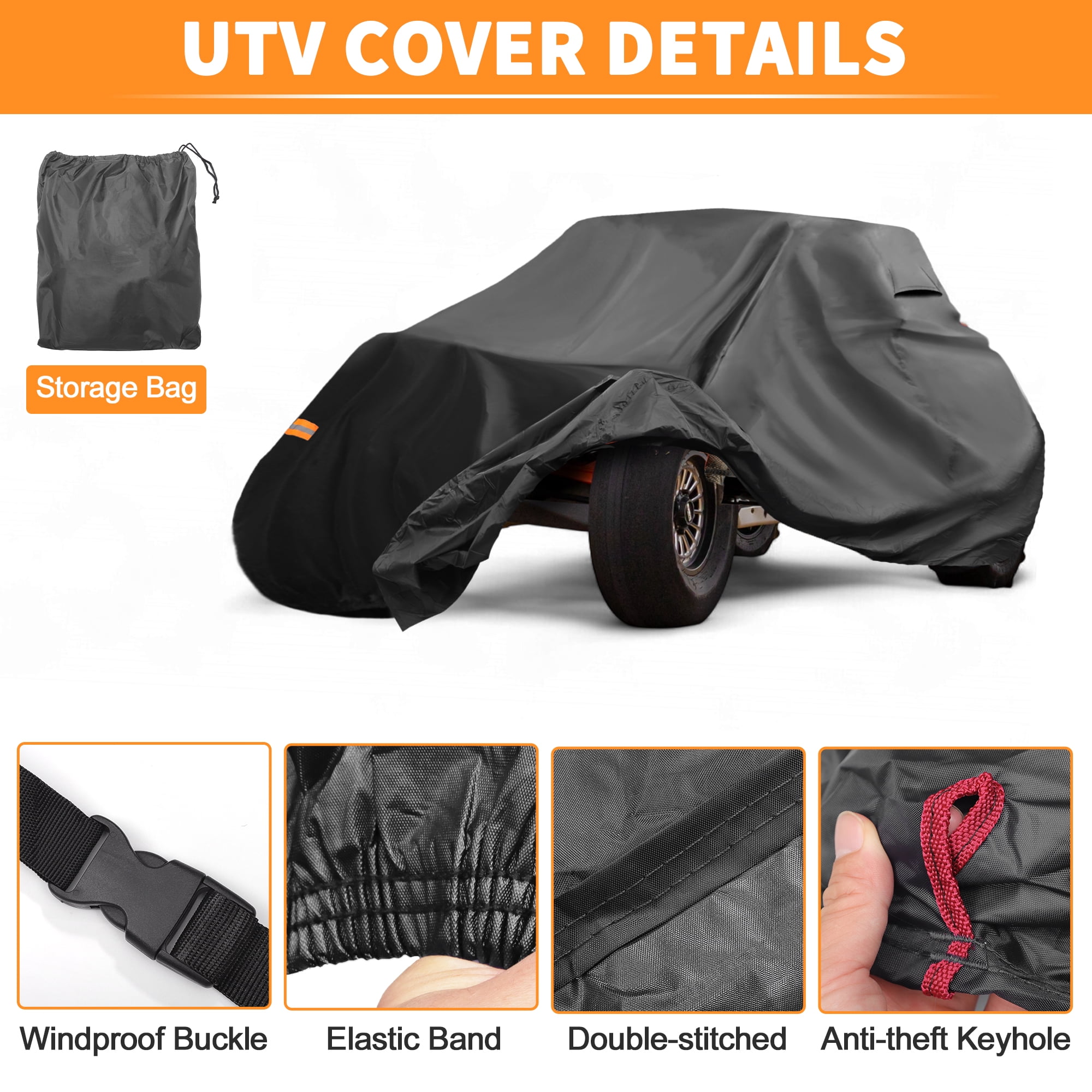 Unique Bargains Durable Waterproof UTV Cover for Can-Am Maverick X3 RS Turbo