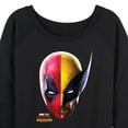 thumbnail image 3 of Marvel Deadpool & Wolverine - Wolverine Split Space - Women's French Terry Pullover Sweatshirt, 3 of 5