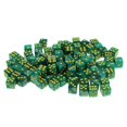 thumbnail image 2 of kusrkot 100PCS 6-sided Dice Dice 14mm for Board Games, Party Games Green, 2 of 9