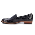 thumbnail image 4 of Ros Hommerson Winnie Ii Women's Penny-loafer Slip-on Shoe In Black Croc Pat, 4 of 6