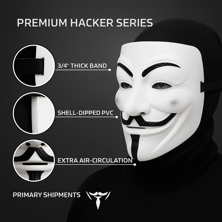 Premium Hacker Anonymous Style Masks Inspired by Project Zorgo