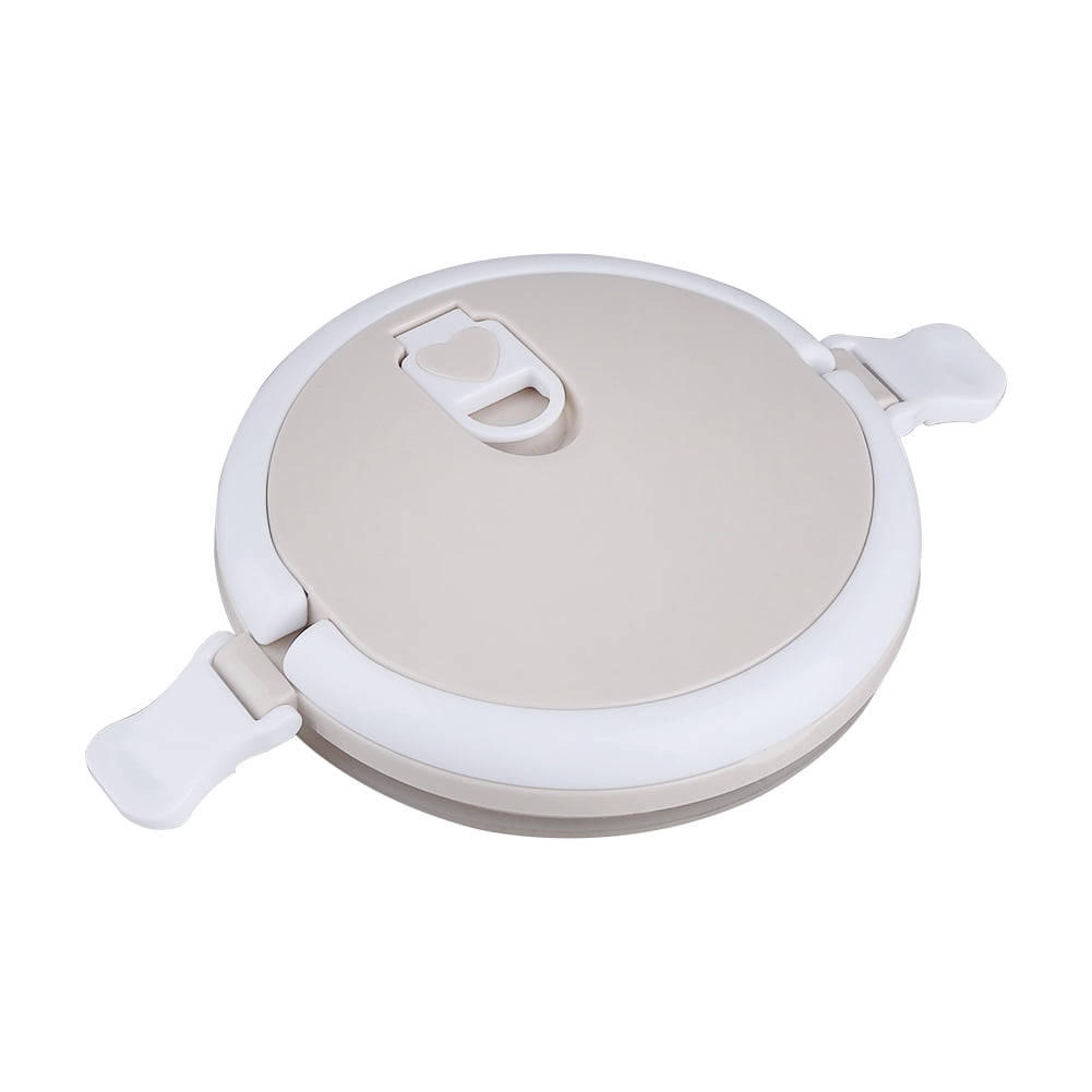 4 Tiers Bento Portable Stainless Steel Adults Lunch Containers Wide Mouth Anti-Scalding Vacuum Stainless Steel Bento Box With Thickened Buckle Leakproof Travel Bento Bowls Set
