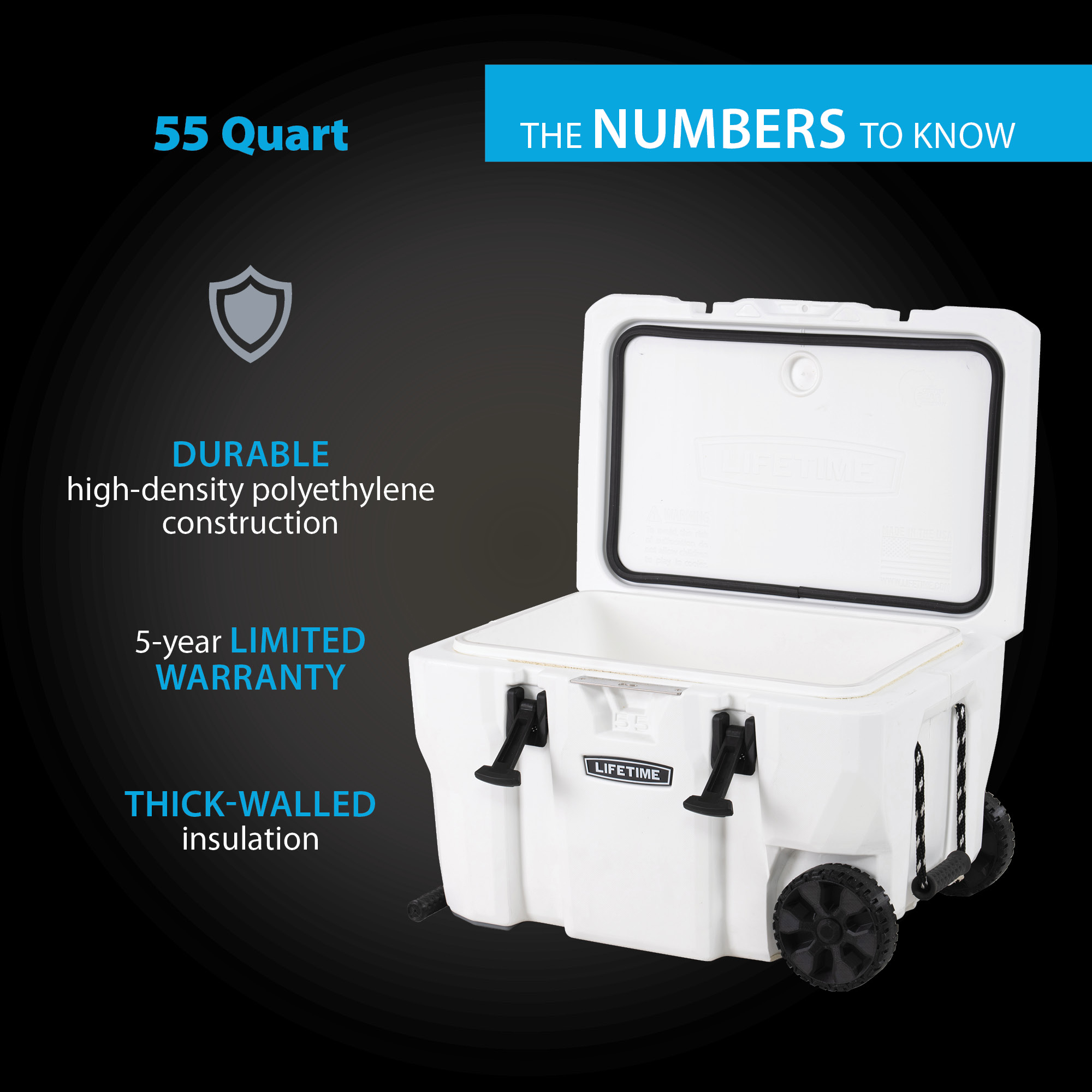 Lifetime 55 Qt Bear-Resistant Wheeled Cooler photo 4
