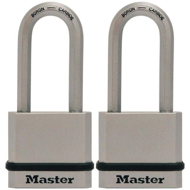 Candado de Acero Macizo Master Lock 5 cm Grillete Encogido Paquete de 2 Keyed Alike