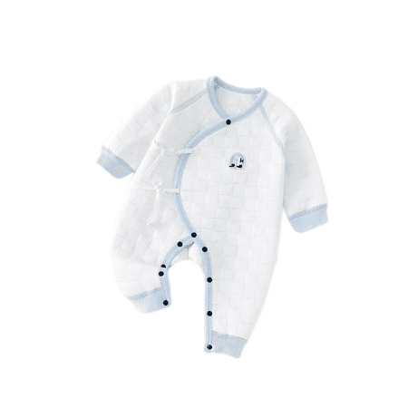 

Yidarton Infant Clothes Baby Clothes Cotton Newborn Ha Clothes Climbing Clothes Newborn Fart Clothes Butterfly Clothes Light Blue