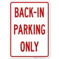 thumbnail image 1 of Back In Parking Only Sign,, 1 of 8