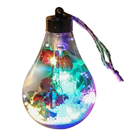 

LED Decoration Transparent Christmas Ball Festival Pendant Gift Hollow Ball