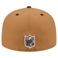 thumbnail image 4 of Men's New Era  Light Brown/Dark Brown Baltimore Ravens Two-Tone Walnut 59FIFTY Fitted Hat, 4 of 5