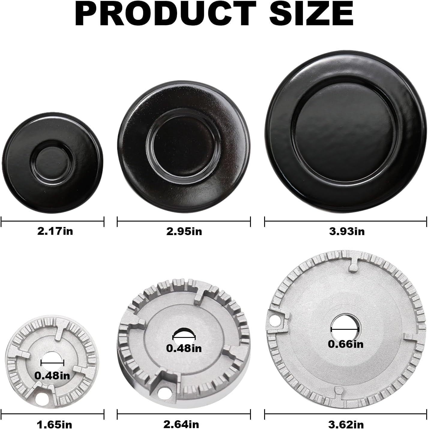 8 PCS Cooker Hat Set Stove Lid Upgraded Oven Gas Hob Burner Crown Flame Cap Gas Burner Flame Cap Fits Most Gas Stove Burners
