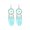 C, variant on Pearl Necklace And Earring Set Creative Long Coffee Feather Earrings Tassel Ear Accessories Bohemian Style foreign Trade Accessories Gift Cartilage Earrings for Women (Purple,One Size)