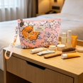 thumbnail image 4 of Mini Canvas Makeup Pouch For Purse,Small Cosmetic Bag Organizer With Zipper Closure, Compact Handbag Storage Case For Daily Essentials, Lightweight Travel Toiletry Organizer For Women, 1 Pack, 4 of 5