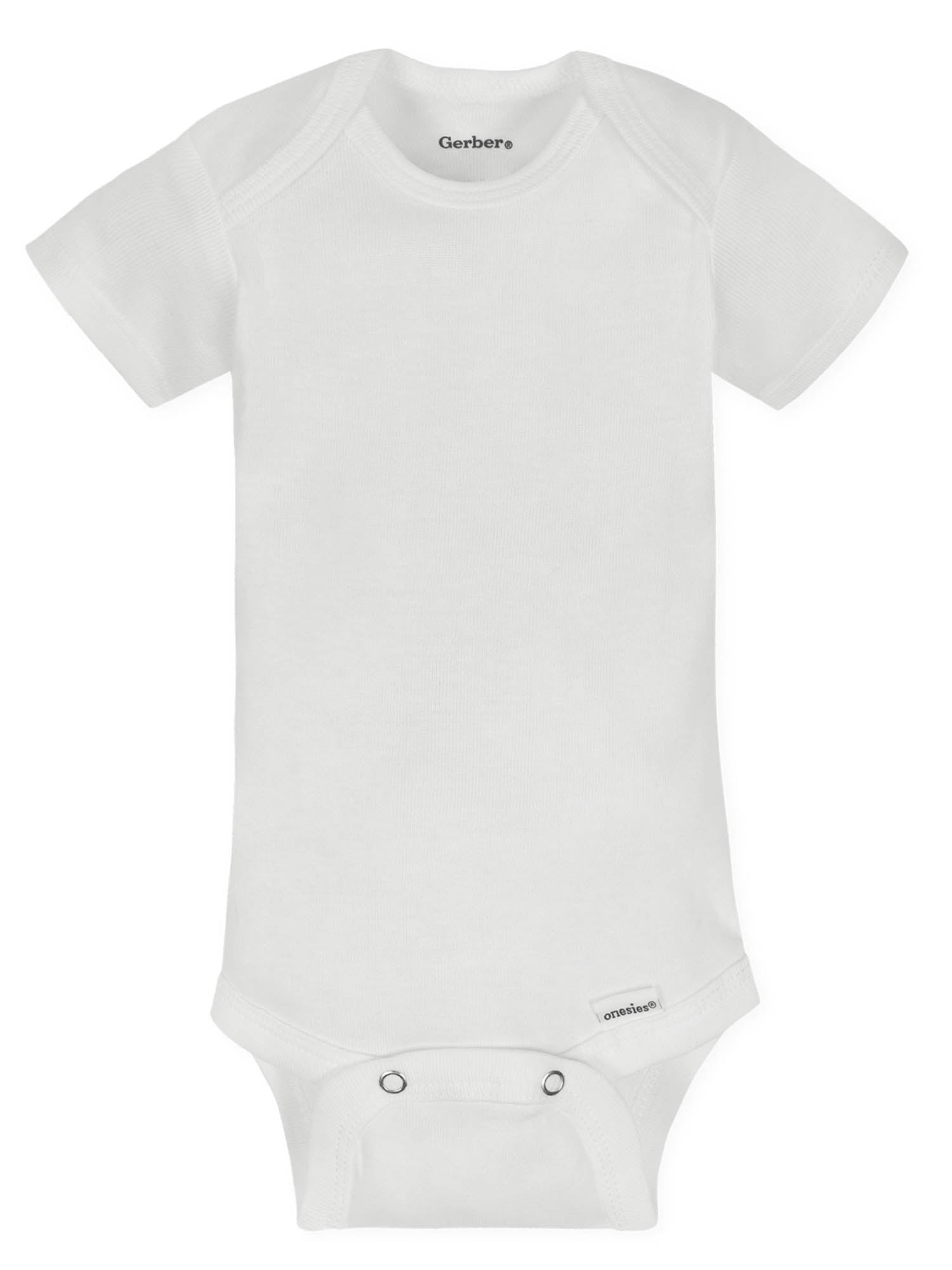 Gerber Baby Onesie - Thrasher Skate Brand Graphic, White Cotton Short Sleeve Bodysuit (Unisex)