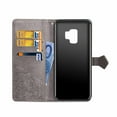 thumbnail image 4 of Galaxy S9 Wallet Cases and Covers, Allytech Slim Premium PU Flip Stand Cover Mandala Embossed Full Body Protection with Card Holder Magnetic Closure for Samsung Galaxy S9 Phone, Gray, 4 of 10