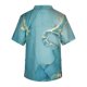 thumbnail image 3 of blusa de trabajo con cuello en v y manga corta con estampado para hombre, top para cuidador con bolsillo en el pecho, azul claro / m, 3 of 3